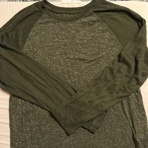 Boys lg 10/12 green raglan shirt. Super super soft